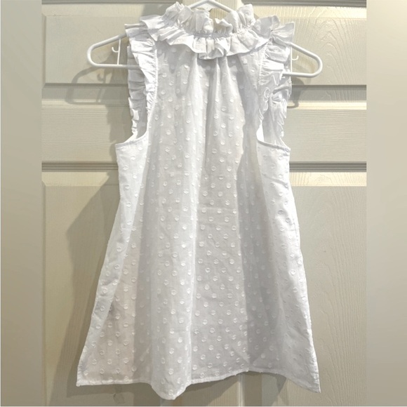 J.CREW white Swiss dot top - Picture 4 of 9